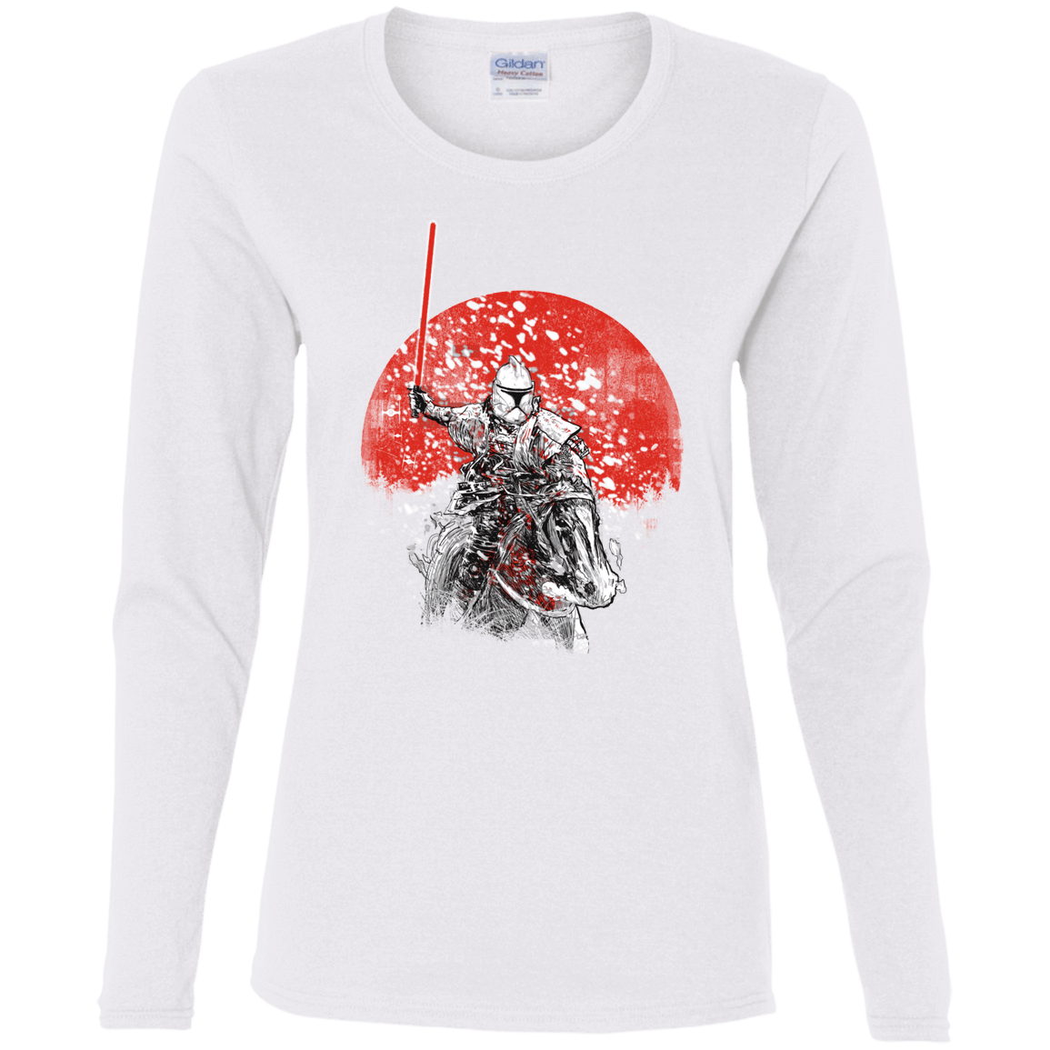T-Shirts White / S Samurai Trooper Women's Long Sleeve T-Shirt