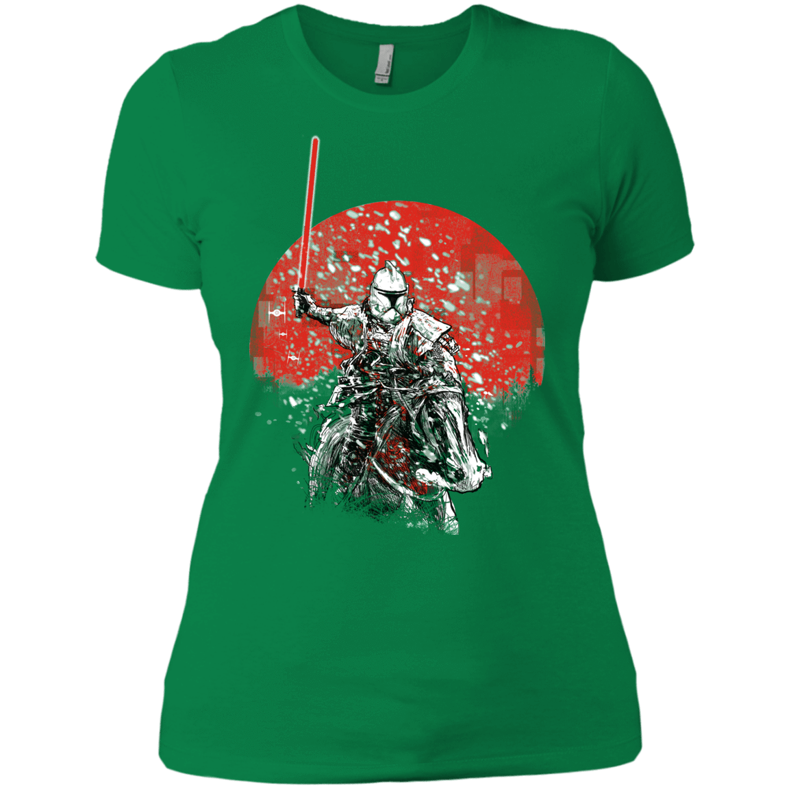 T-Shirts Kelly Green / X-Small Samurai Trooper Women's Premium T-Shirt