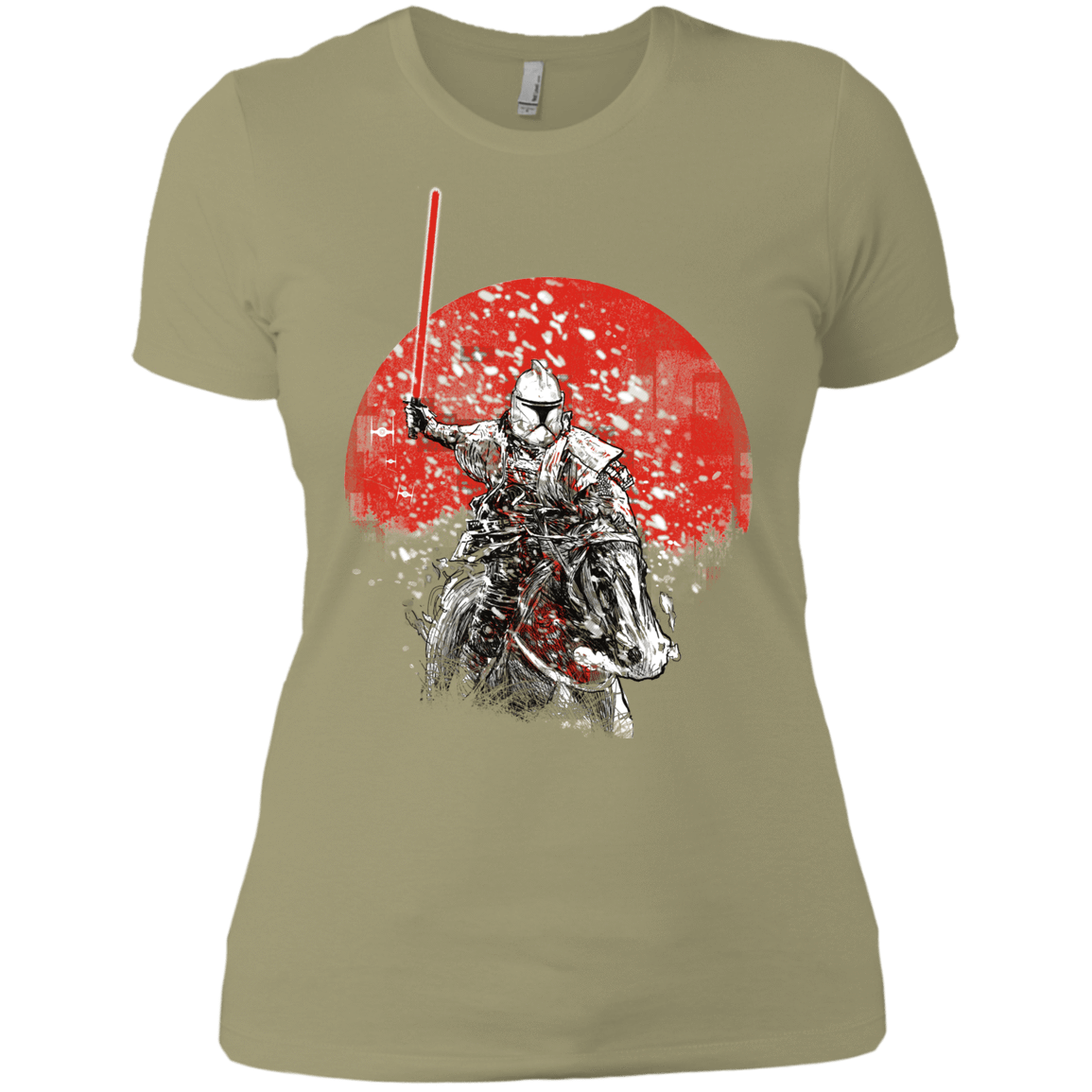 T-Shirts Light Olive / X-Small Samurai Trooper Women's Premium T-Shirt