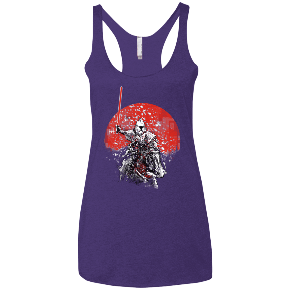 Samurai Trooper Women's Triblend Racerback Tank