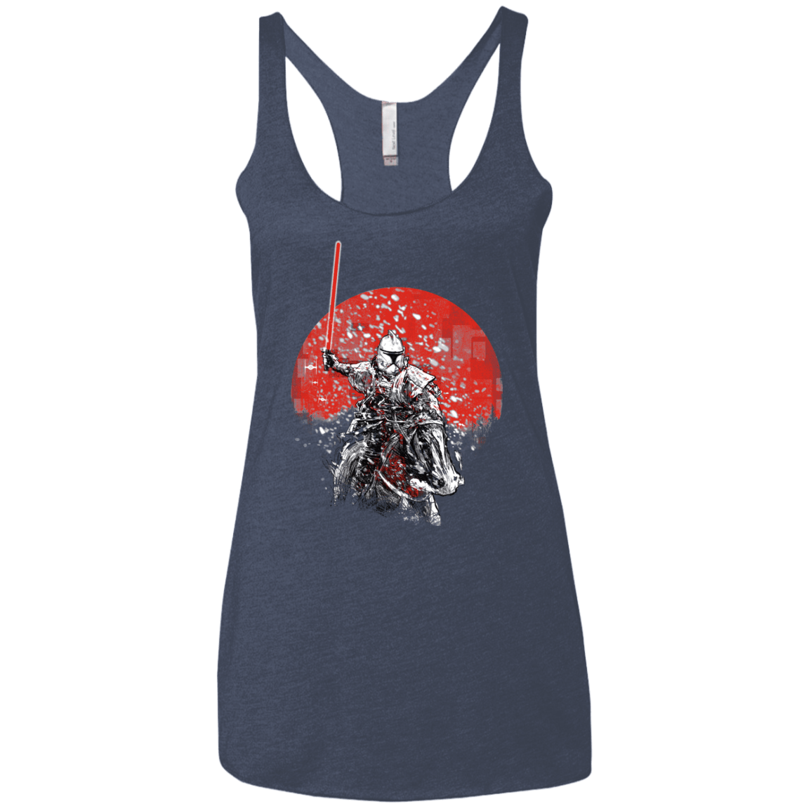 Samurai Trooper Women's Triblend Racerback Tank