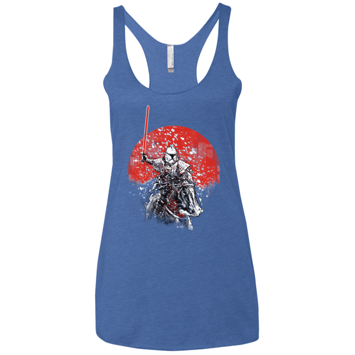 Samurai Trooper Women's Triblend Racerback Tank
