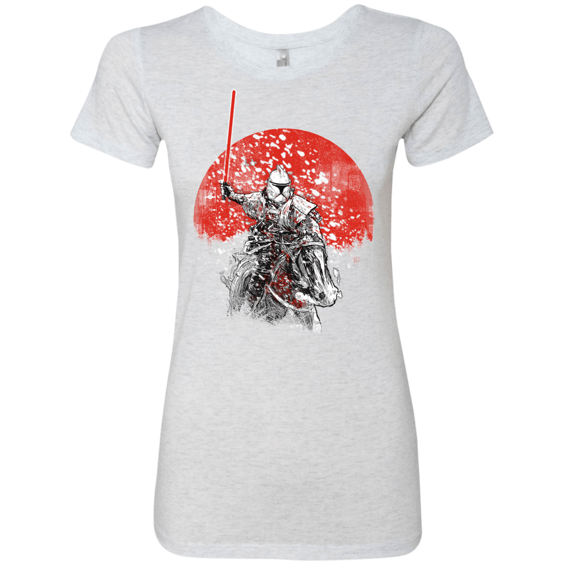 T-Shirts Heather White / S Samurai Trooper Women's Triblend T-Shirt