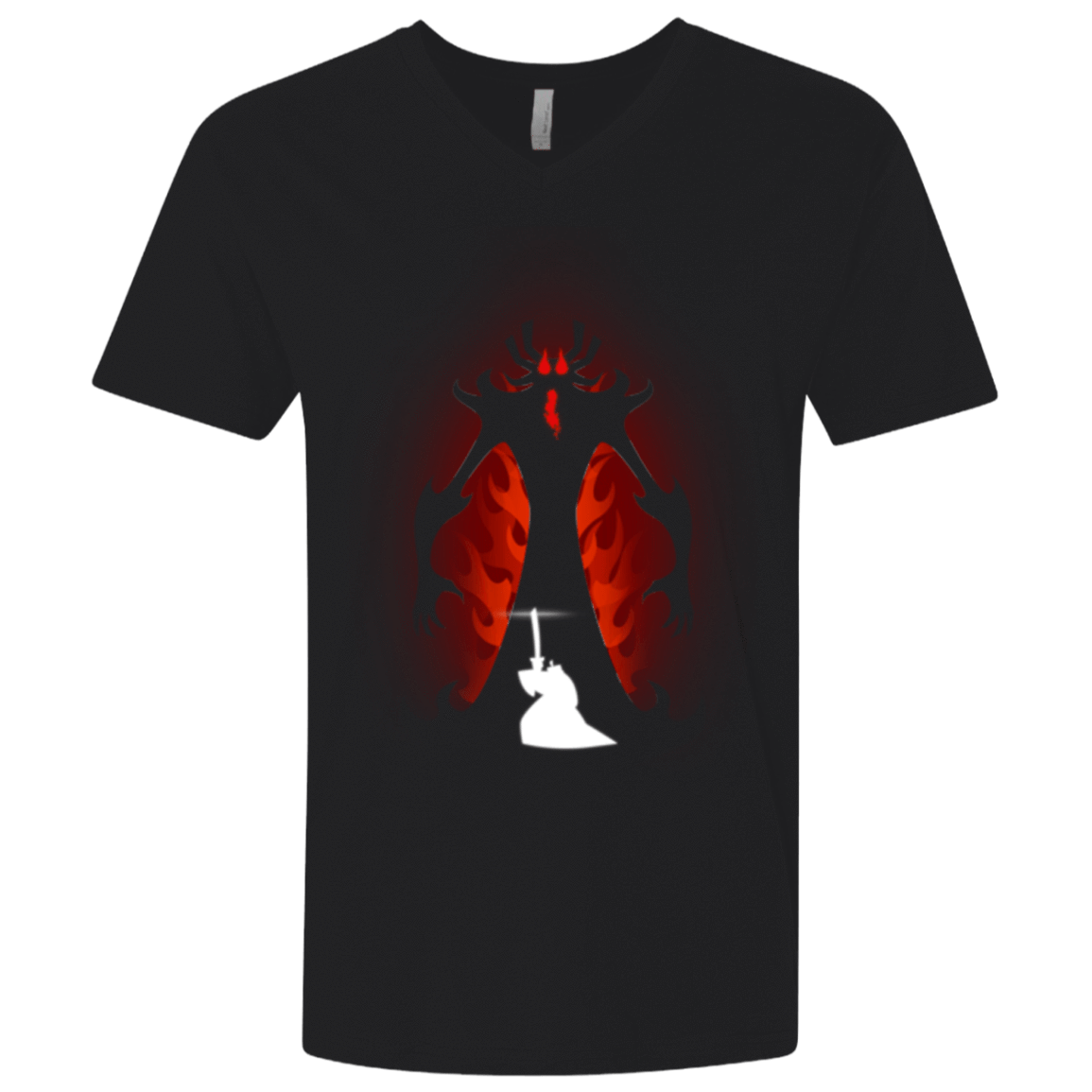 T-Shirts Black / X-Small Samurai vs Demon Men's Premium V-Neck