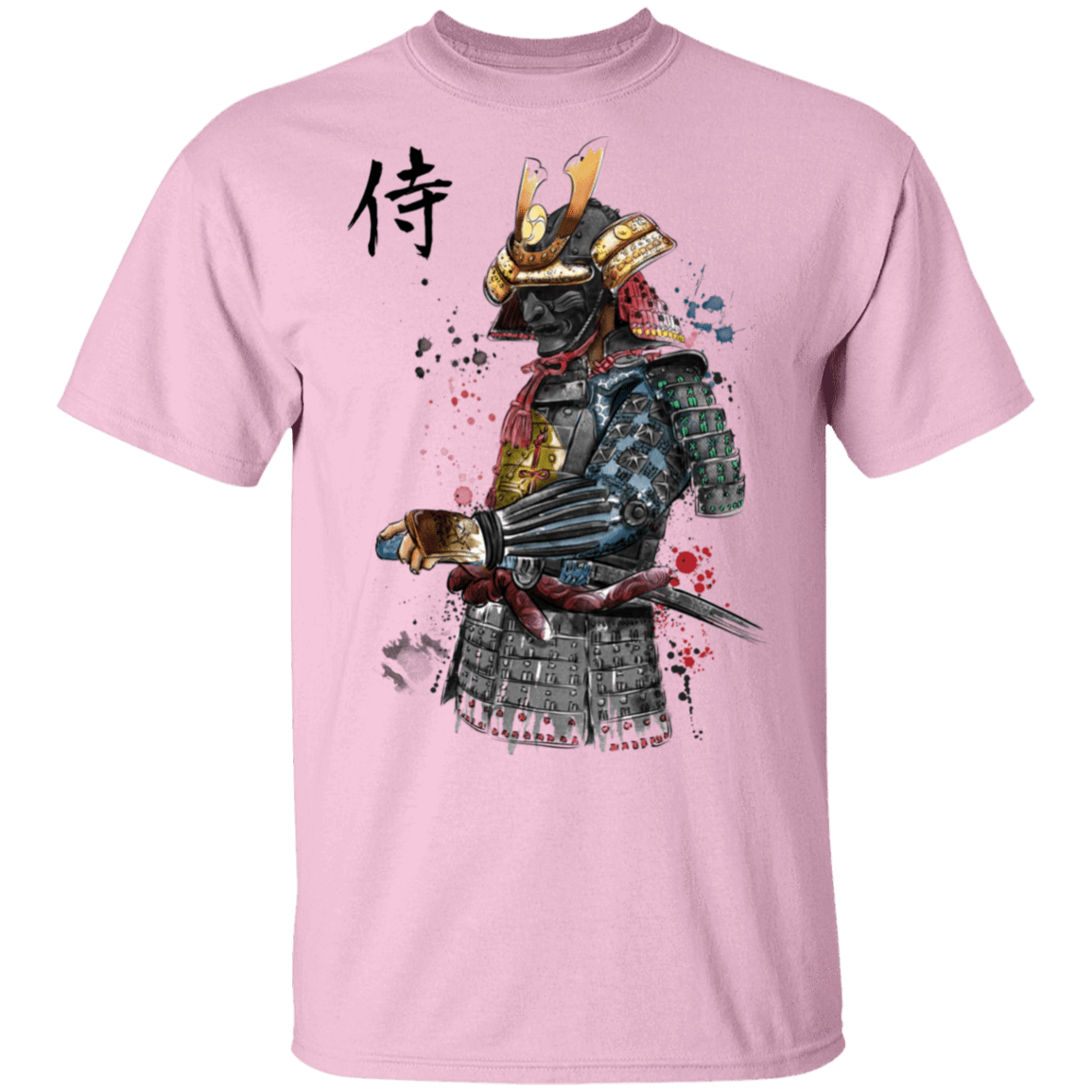 T-Shirts Light Pink / S Samurai Watercolor T-Shirt