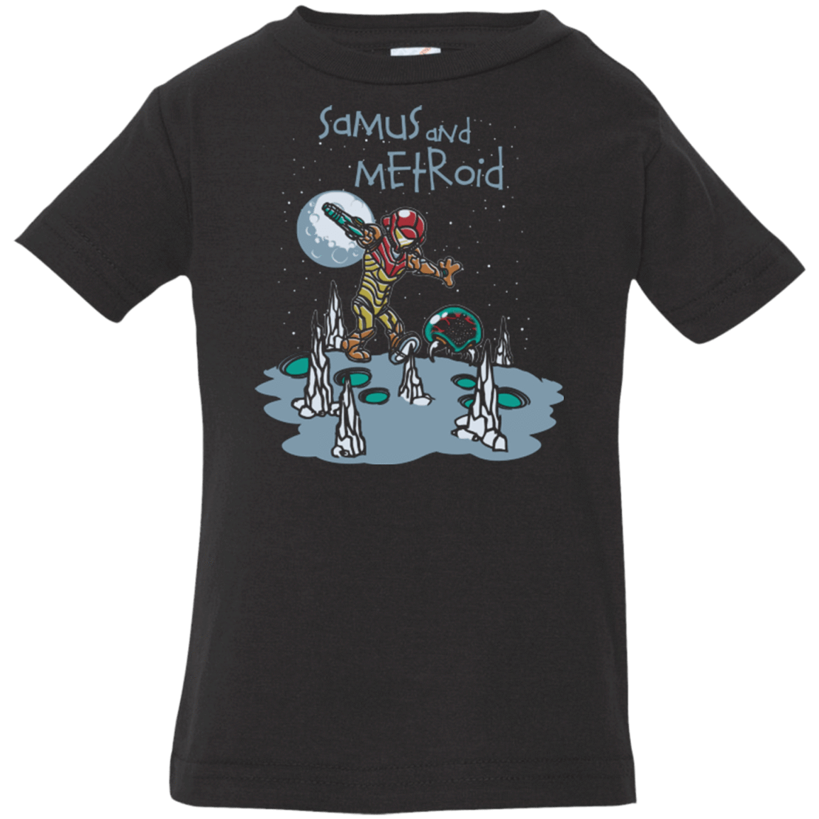 T-Shirts Black / 6 Months Samus and Metroid Infant Premium T-Shirt