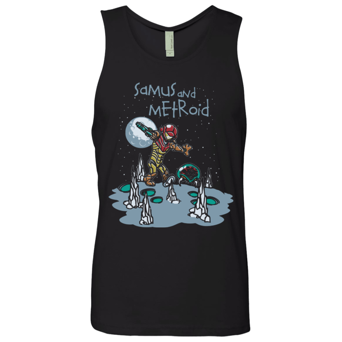 T-Shirts Black / Small Samus and Metroid Men's Premium Tank Top