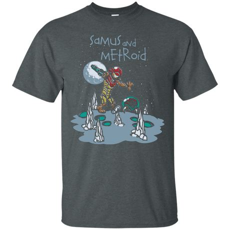 T-Shirts Dark Heather / Small Samus and Metroid T-Shirt