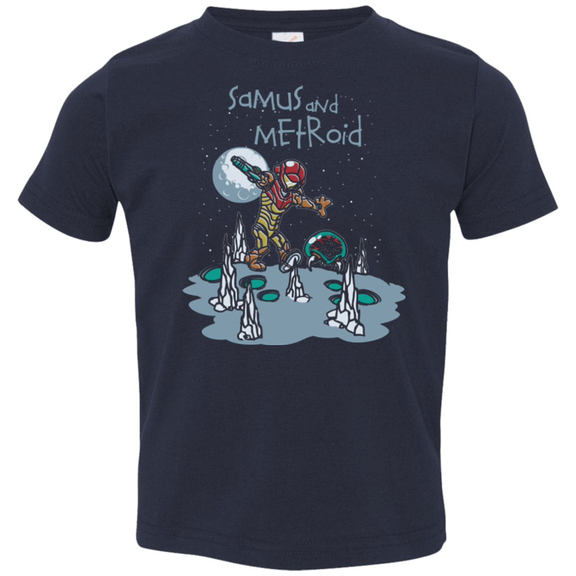 T-Shirts Navy / 2T Samus and Metroid Toddler Premium T-Shirt