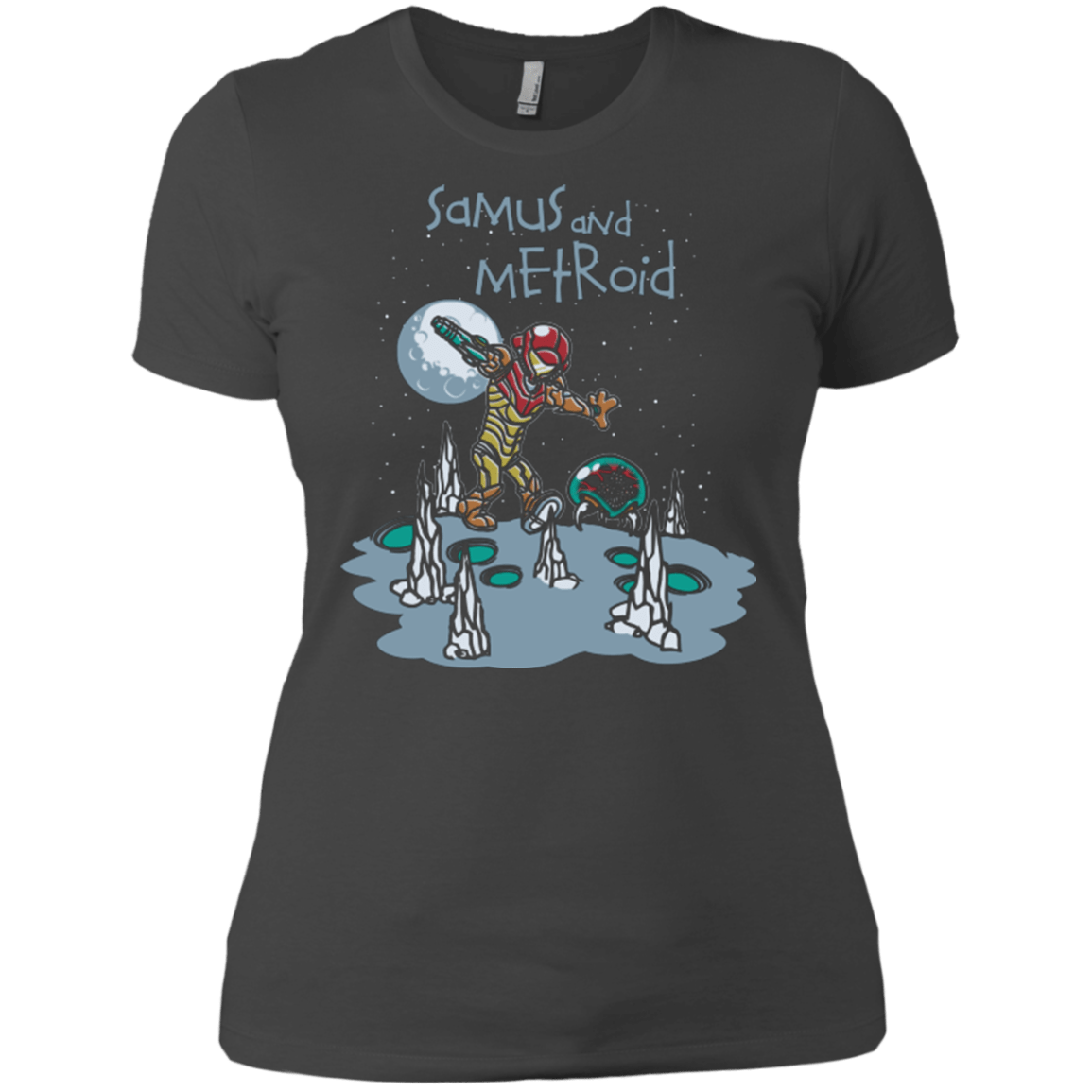 T-Shirts Heavy Metal / X-Small Samus and Metroid Women's Premium T-Shirt