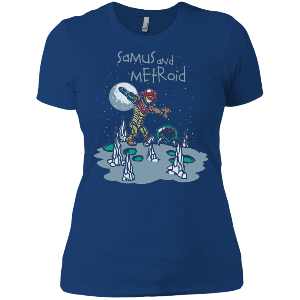 T-Shirts Royal / X-Small Samus and Metroid Women's Premium T-Shirt
