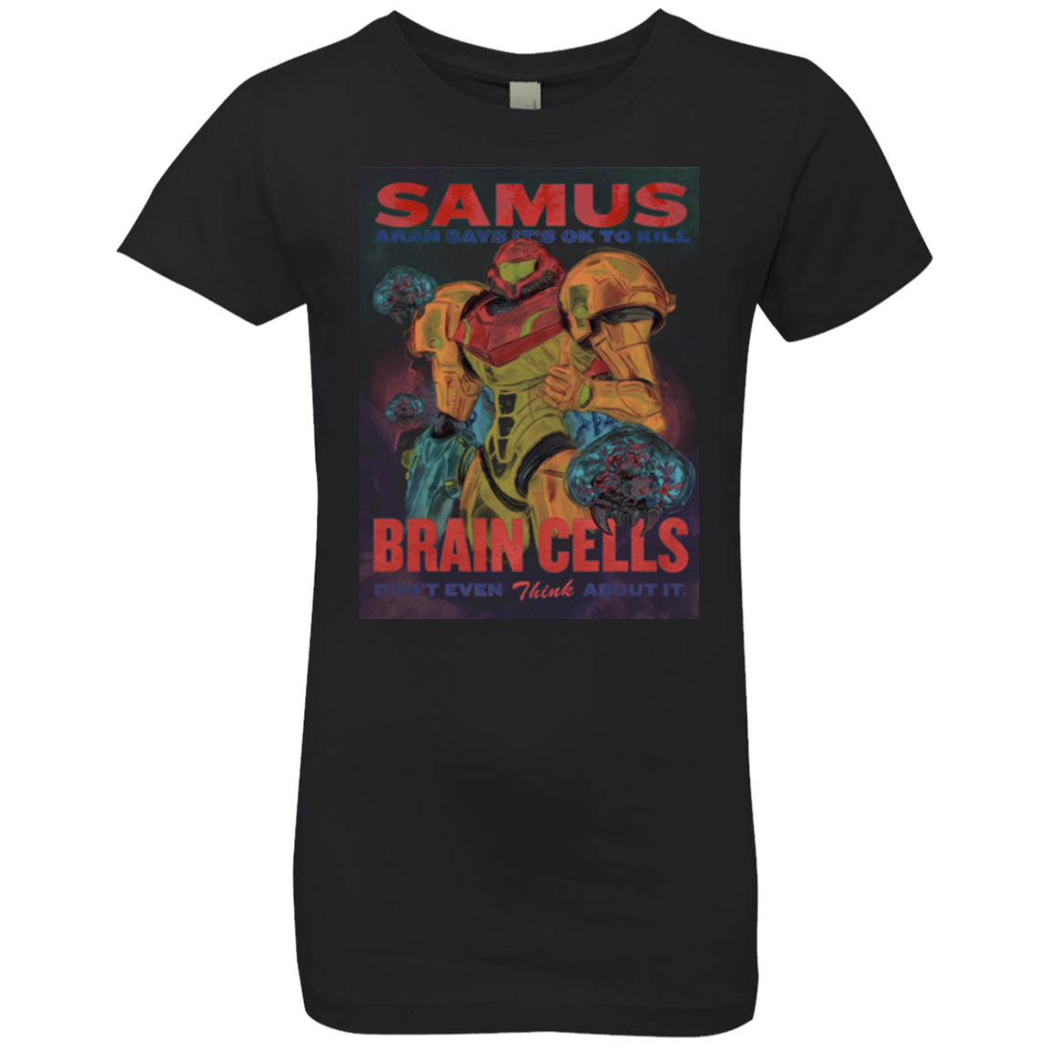 T-Shirts Black / YXS Samus Aran Propaganda Girls Premium T-Shirt