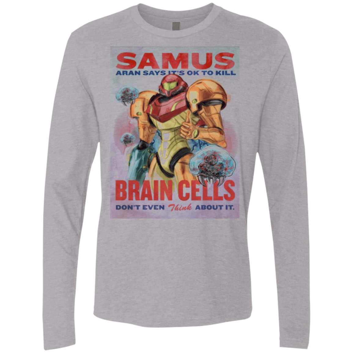 Samus Aran Propaganda Men's Premium Long Sleeve