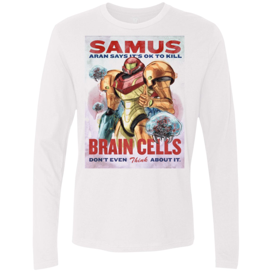 Samus Aran Propaganda Men's Premium Long Sleeve