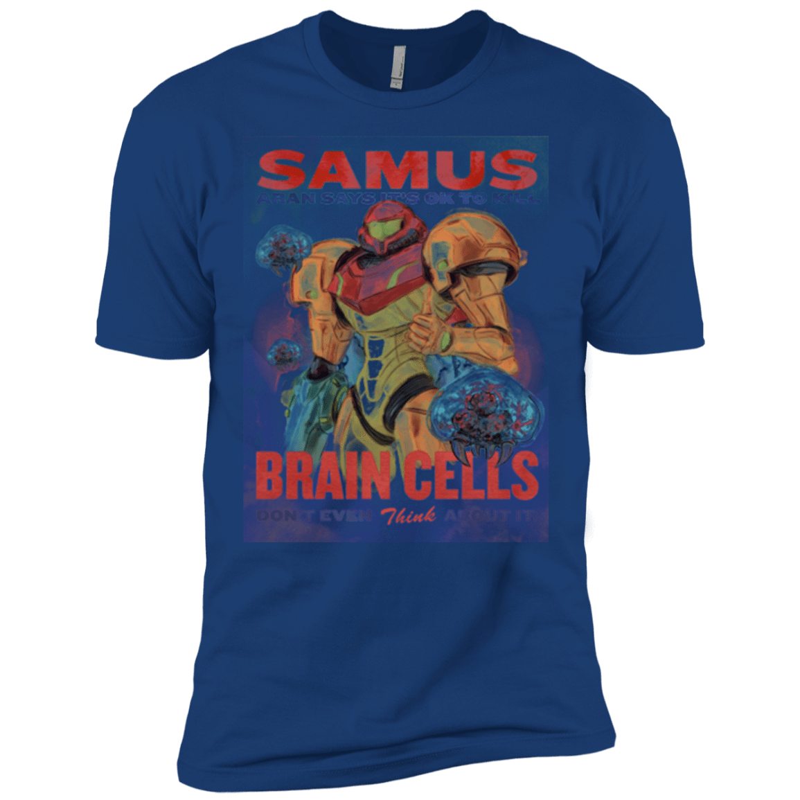 T-Shirts Royal / X-Small Samus Aran Propaganda Men's Premium T-Shirt