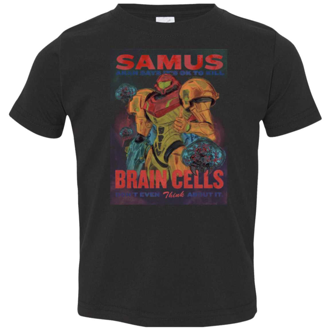 T-Shirts Black / 2T Samus Aran Propaganda Toddler Premium T-Shirt