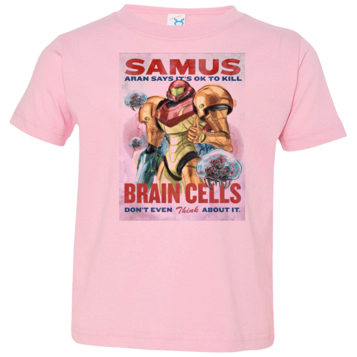 T-Shirts Pink / 2T Samus Aran Propaganda Toddler Premium T-Shirt