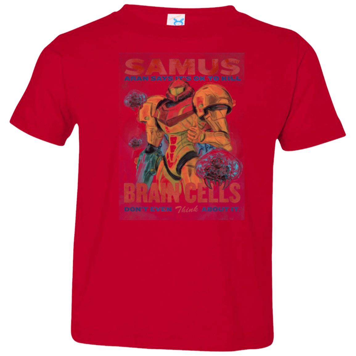 T-Shirts Red / 2T Samus Aran Propaganda Toddler Premium T-Shirt