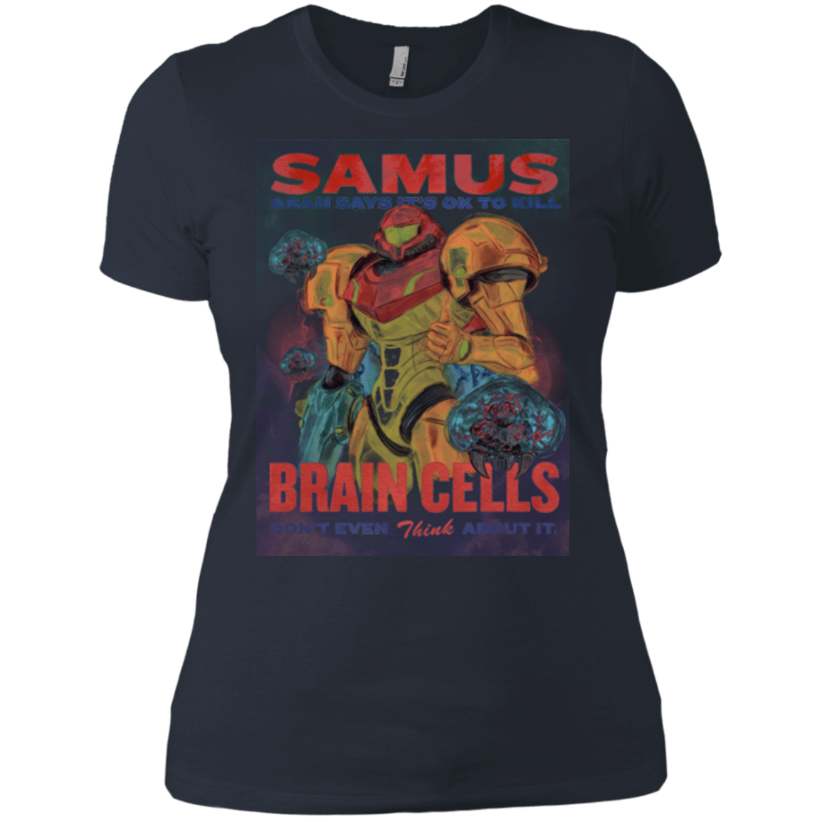 T-Shirts Indigo / X-Small Samus Aran Propaganda Women's Premium T-Shirt