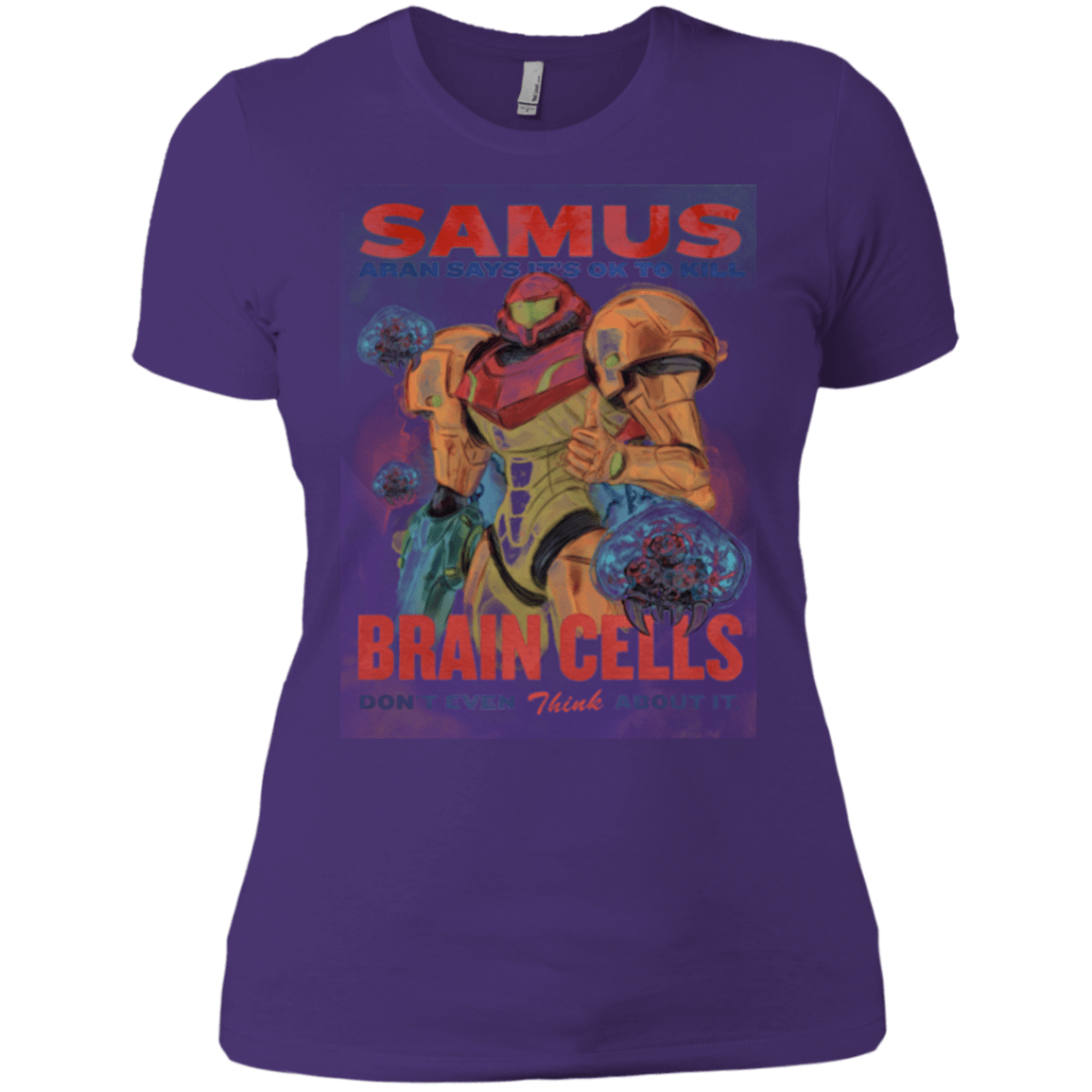 T-Shirts Purple / X-Small Samus Aran Propaganda Women's Premium T-Shirt