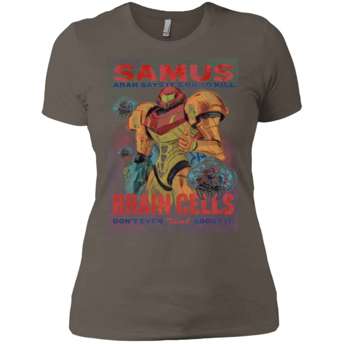 T-Shirts Warm Grey / X-Small Samus Aran Propaganda Women's Premium T-Shirt