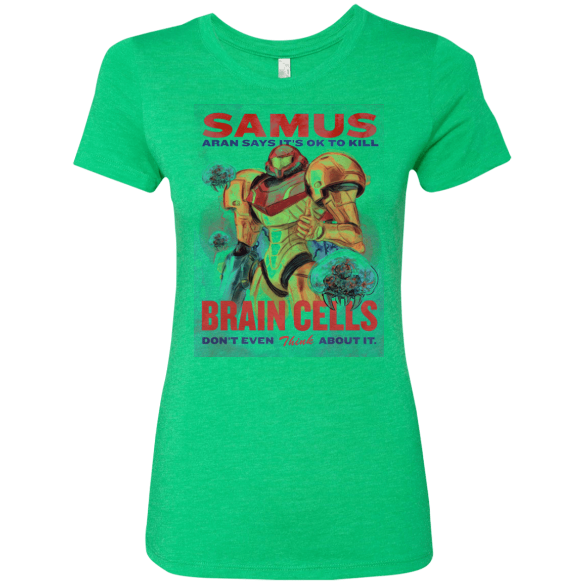 T-Shirts Envy / Small Samus Aran Propaganda Women's Triblend T-Shirt