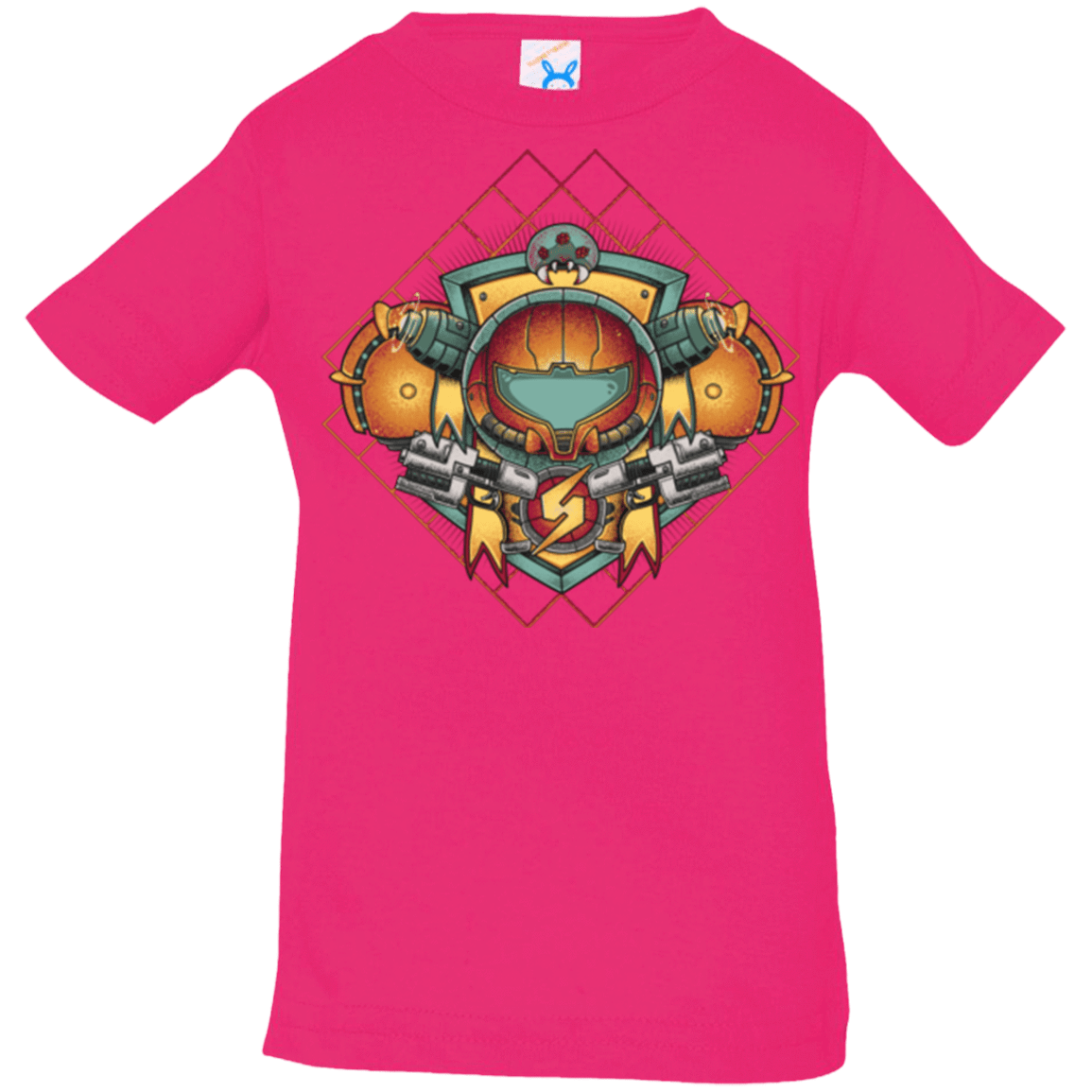 T-Shirts Hot Pink / 6 Months Samus crest Infant PremiumT-Shirt