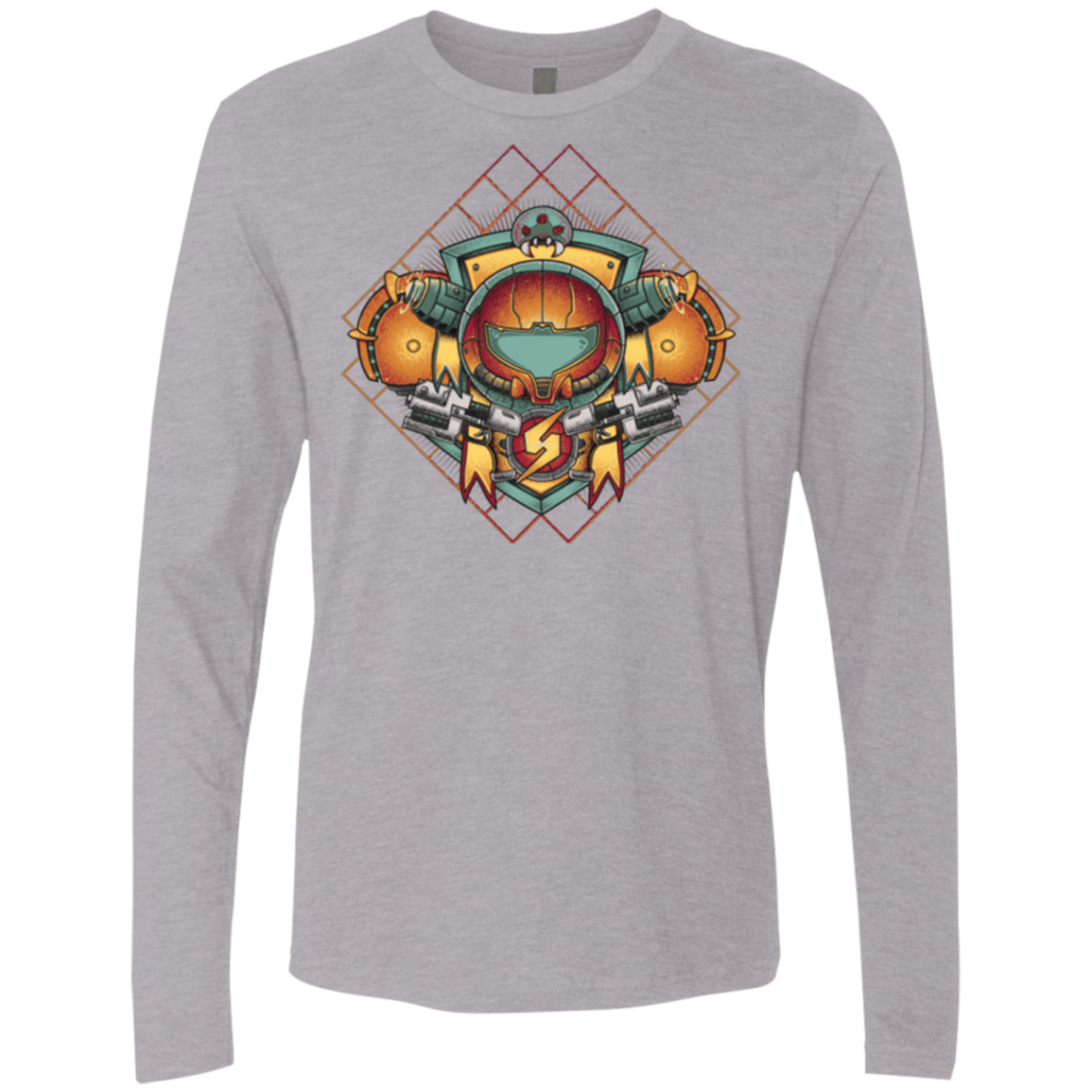 T-Shirts Heather Grey / Small Samus crest Men's Premium Long Sleeve