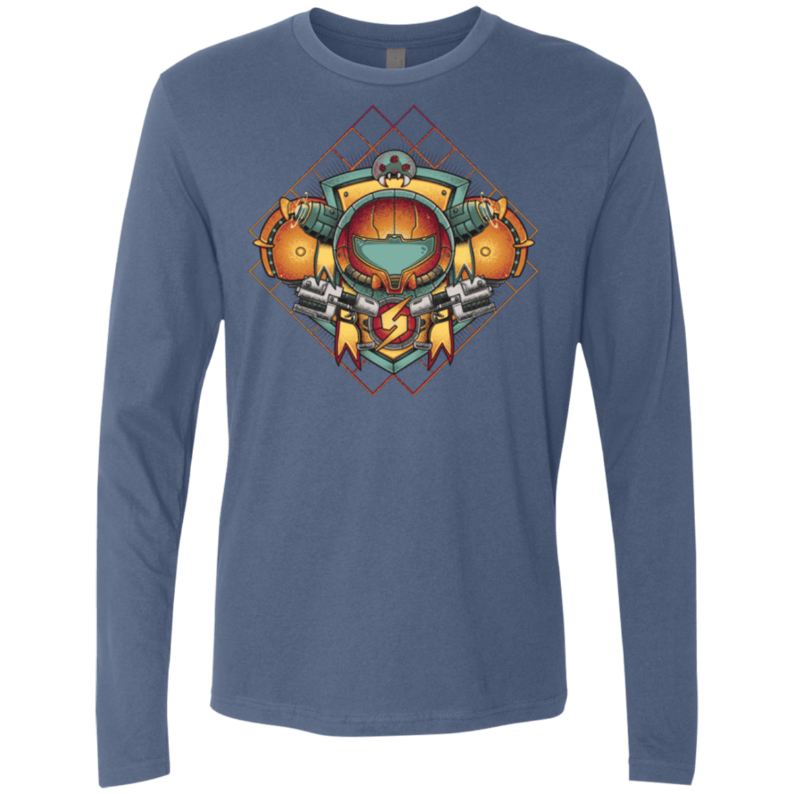 T-Shirts Indigo / Small Samus crest Men's Premium Long Sleeve