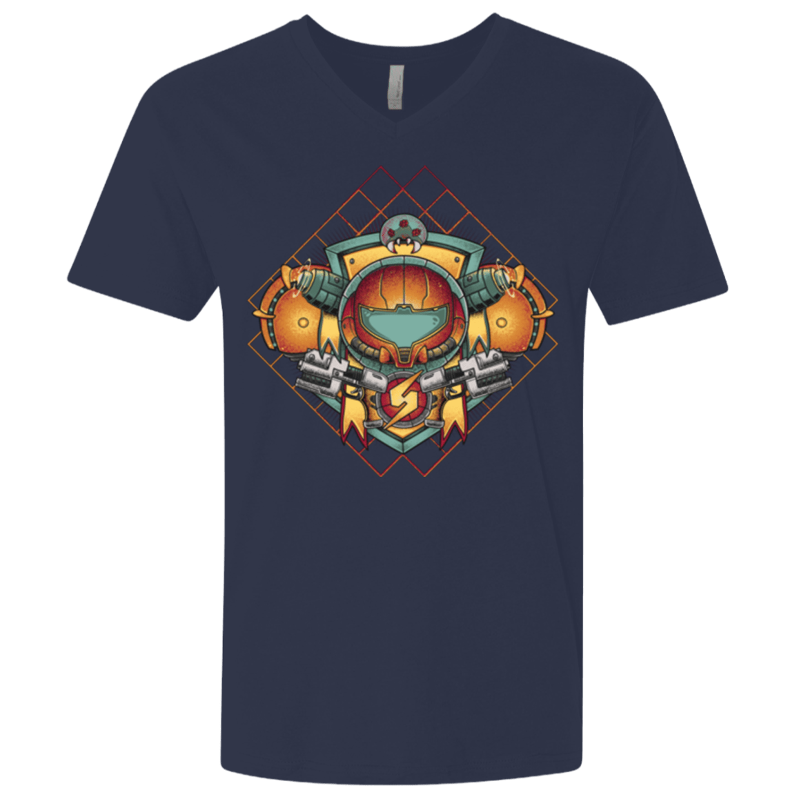 T-Shirts Midnight Navy / X-Small Samus crest Men's Premium V-Neck