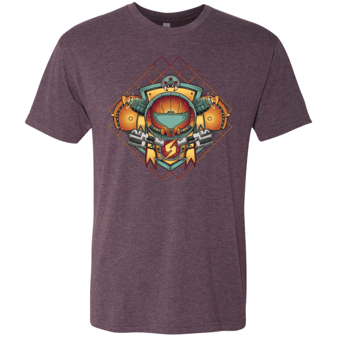 T-Shirts Vintage Purple / Small Samus crest Men's Triblend T-Shirt