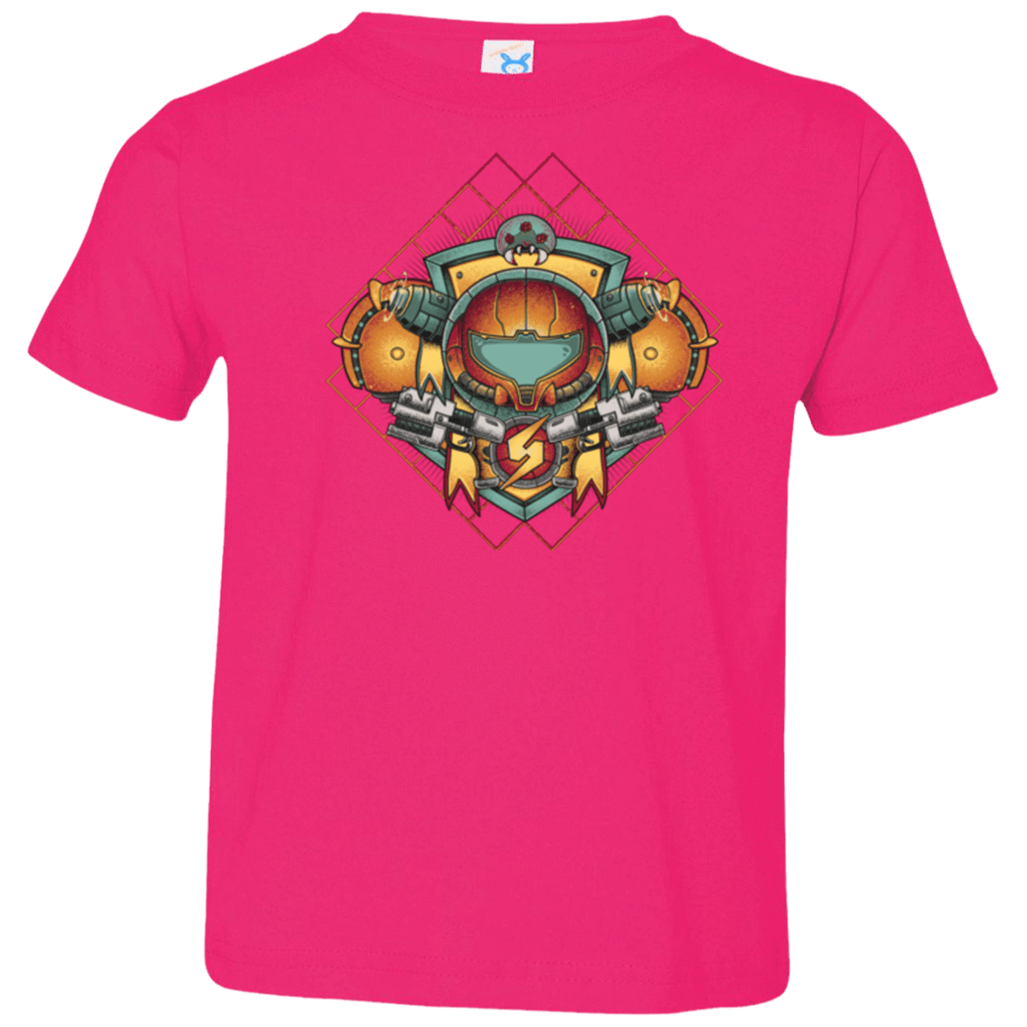 T-Shirts Hot Pink / 2T Samus crest Toddler Premium T-Shirt