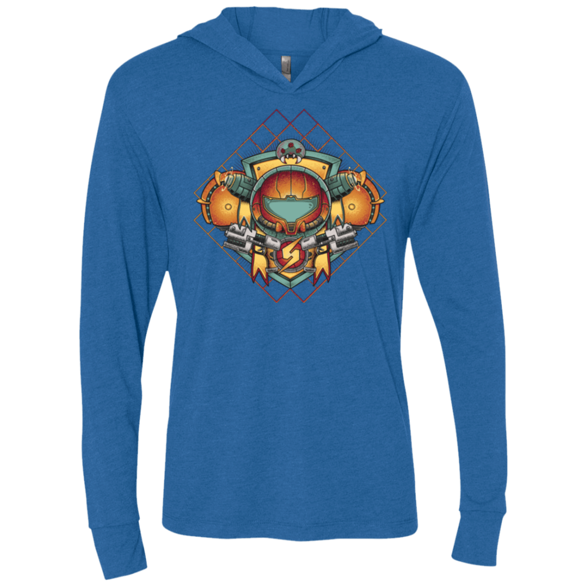 T-Shirts Vintage Royal / X-Small Samus crest Triblend Long Sleeve Hoodie Tee