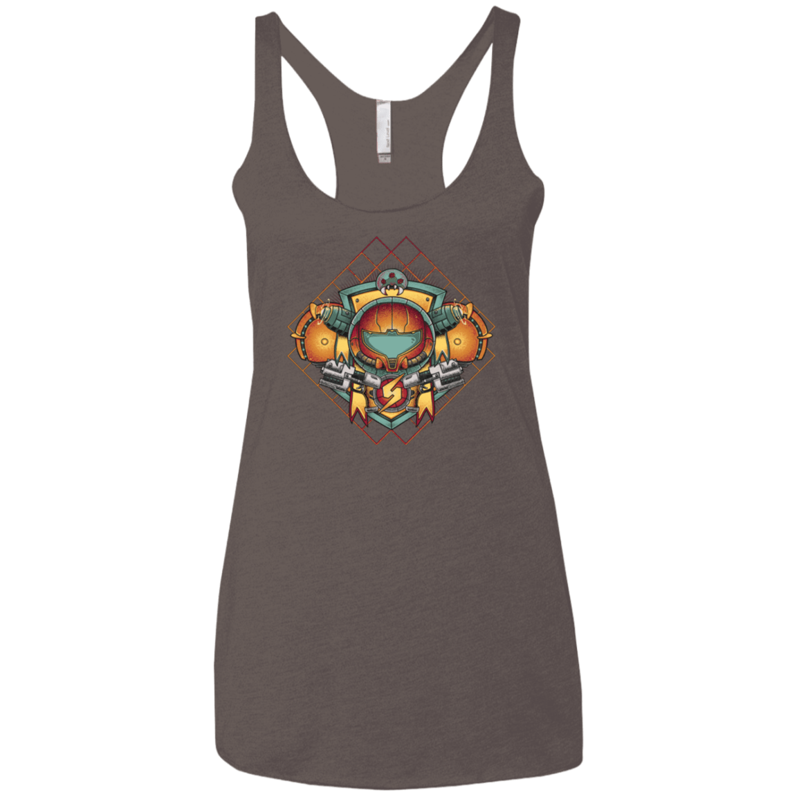 T-Shirts Macchiato / X-Small Samus crest Women's Triblend Racerback Tank