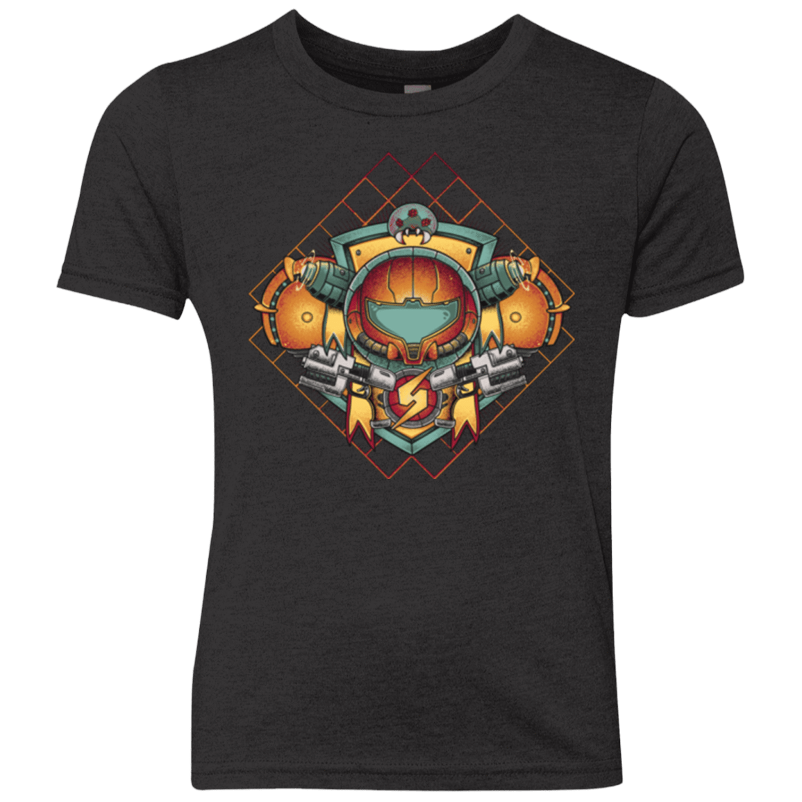 T-Shirts Vintage Black / YXS Samus crest Youth Triblend T-Shirt