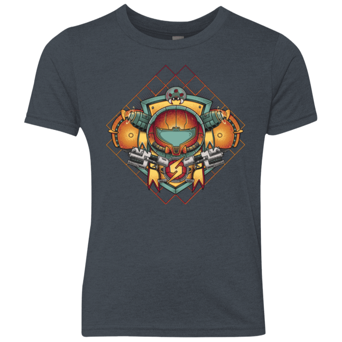 T-Shirts Vintage Navy / YXS Samus crest Youth Triblend T-Shirt