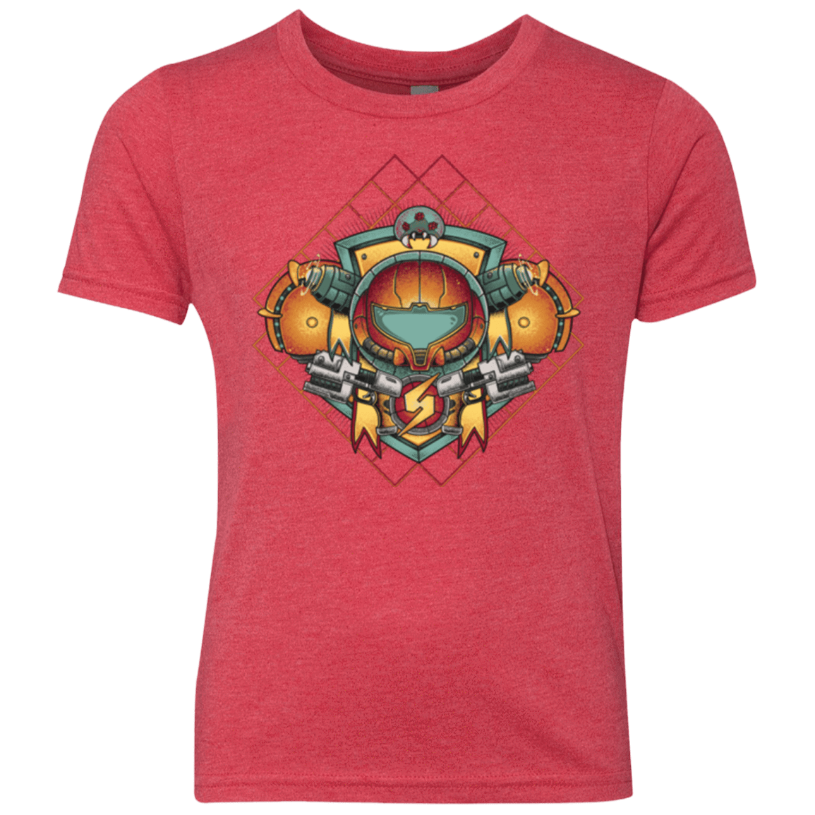 T-Shirts Vintage Red / YXS Samus crest Youth Triblend T-Shirt