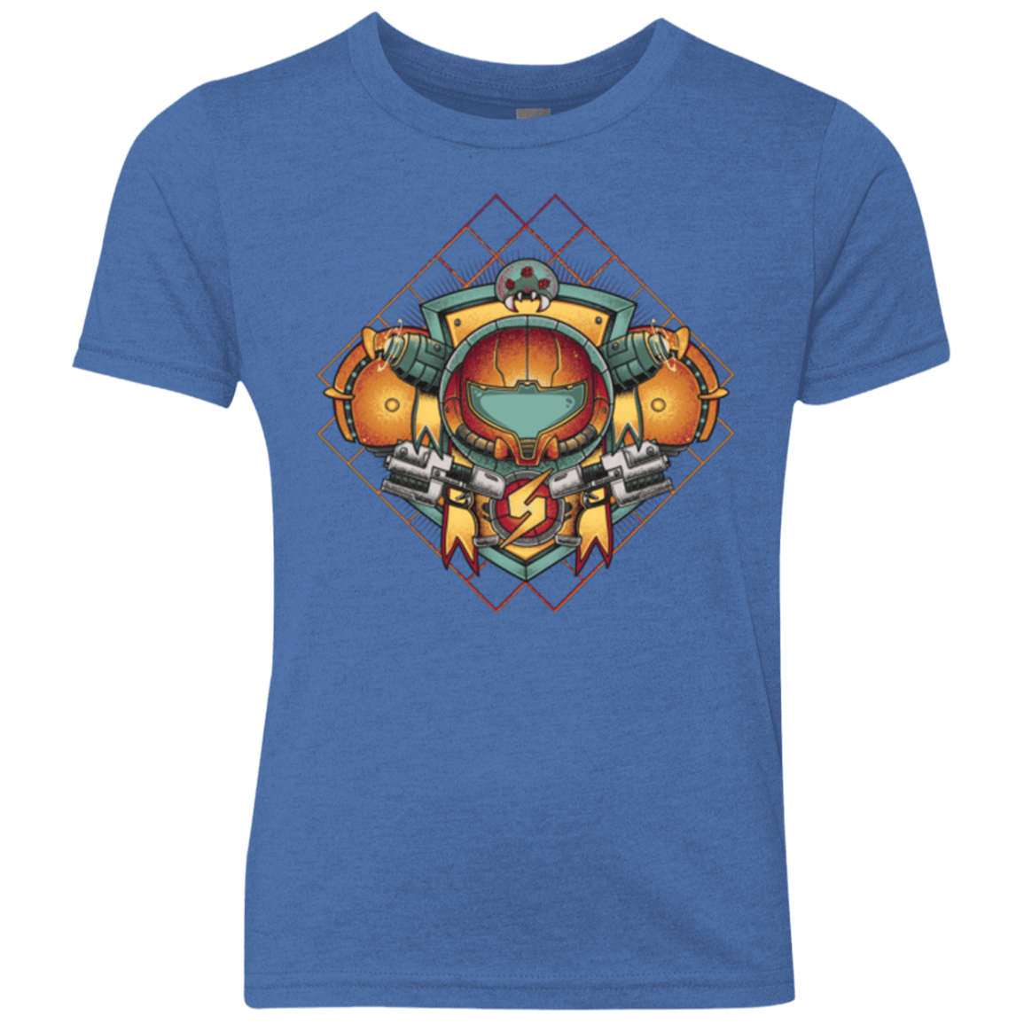 T-Shirts Vintage Royal / YXS Samus crest Youth Triblend T-Shirt
