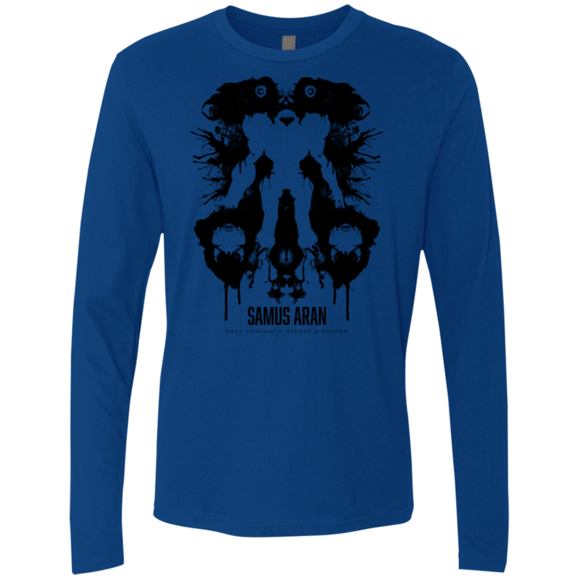 T-Shirts Royal / Small Samus Ink Blot Men's Premium Long Sleeve