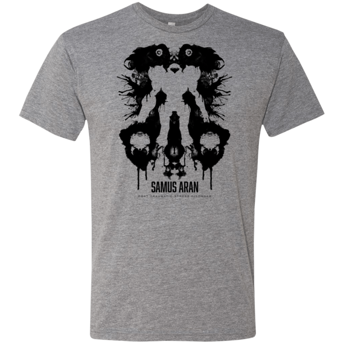 T-Shirts Premium Heather / Small Samus Ink Blot Men's Triblend T-Shirt