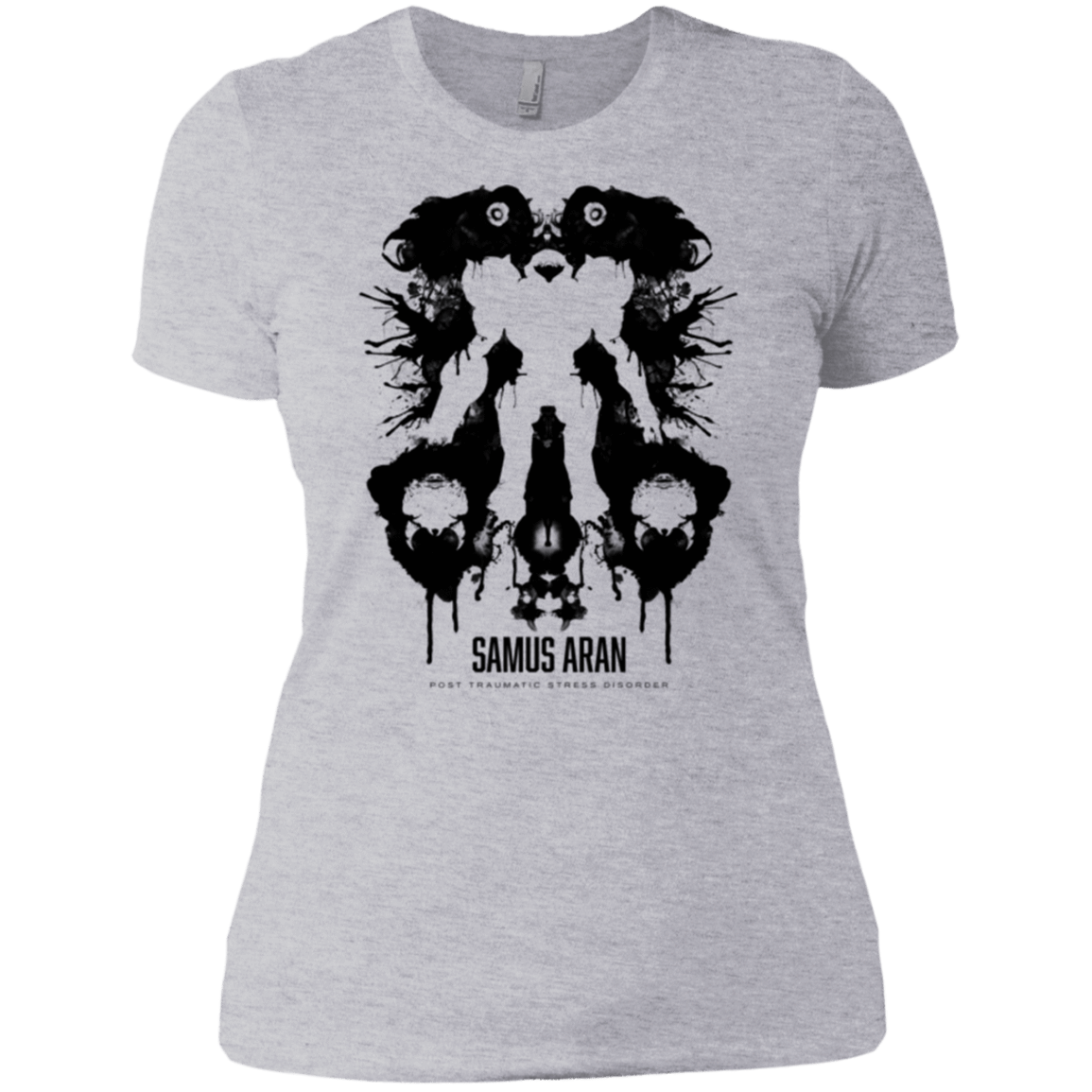T-Shirts Heather Grey / X-Small Samus Ink Blot Women's Premium T-Shirt