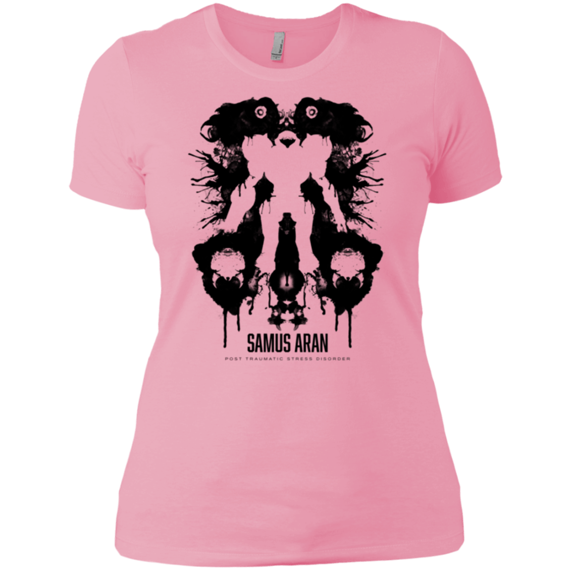 T-Shirts Light Pink / X-Small Samus Ink Blot Women's Premium T-Shirt