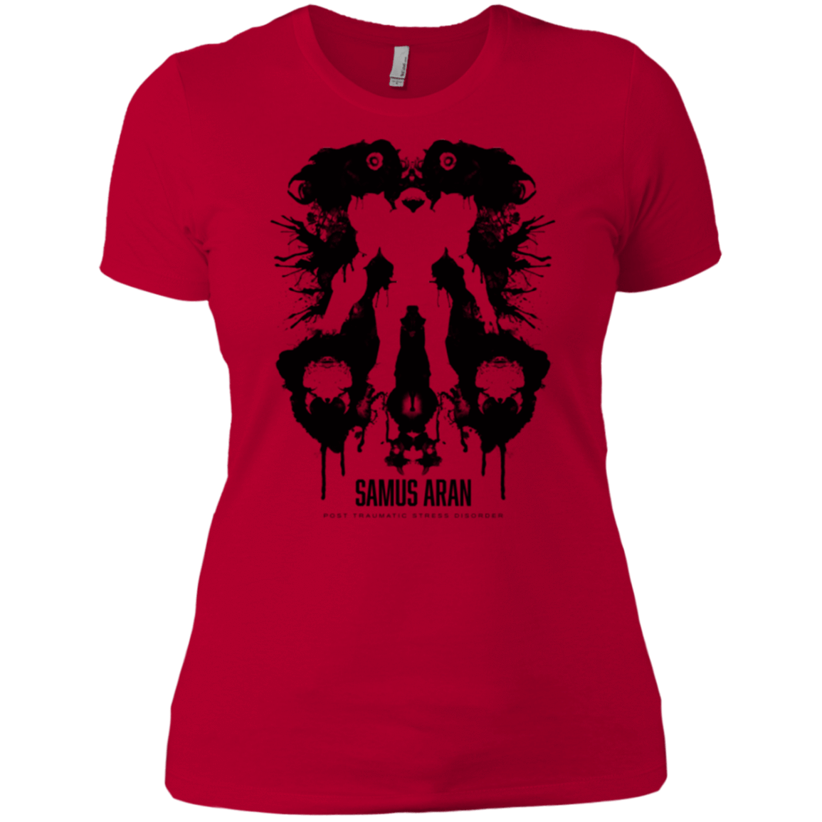 T-Shirts Red / X-Small Samus Ink Blot Women's Premium T-Shirt