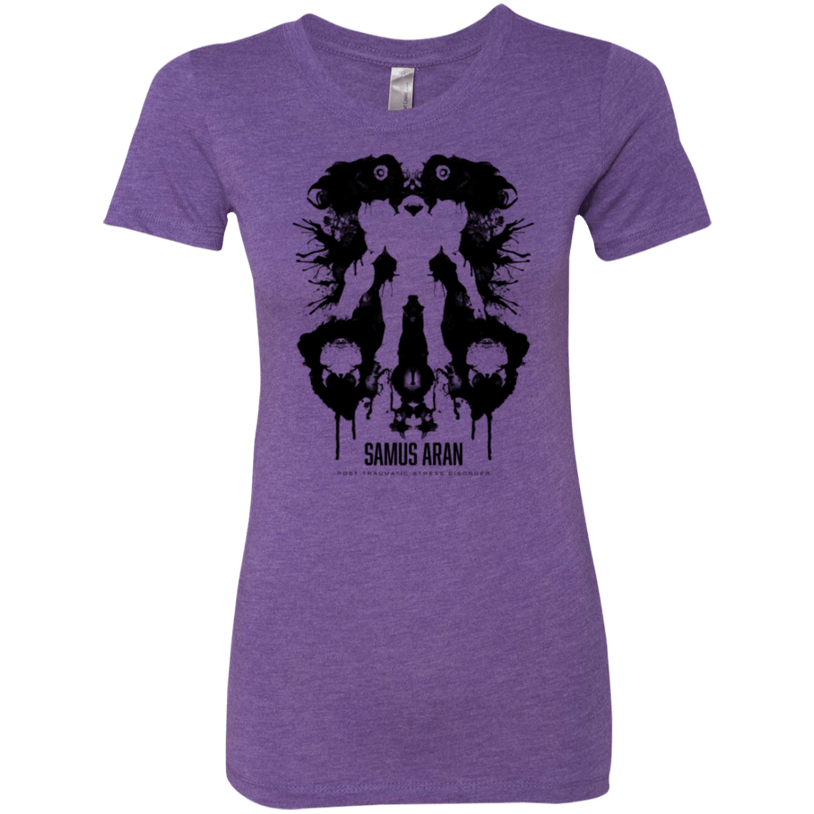 T-Shirts Purple Rush / Small Samus Ink Blot Women's Triblend T-Shirt