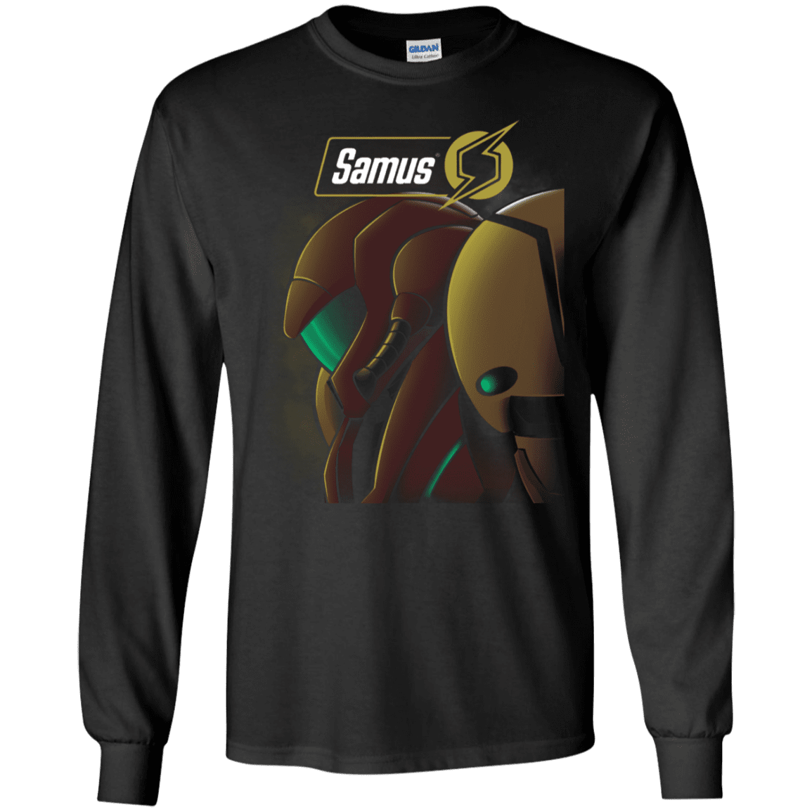 T-Shirts Black / S Samus Men's Long Sleeve T-Shirt
