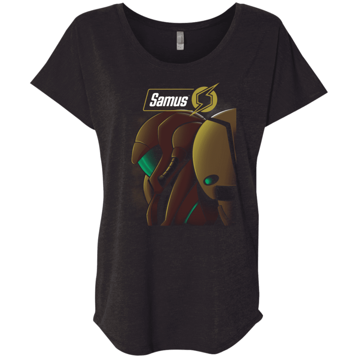 T-Shirts Vintage Black / X-Small Samus Triblend Dolman Sleeve