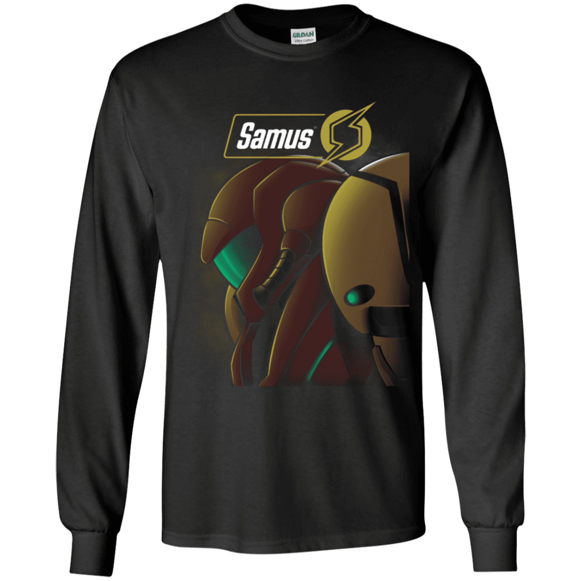 T-Shirts Black / YS Samus Youth Long Sleeve T-Shirt