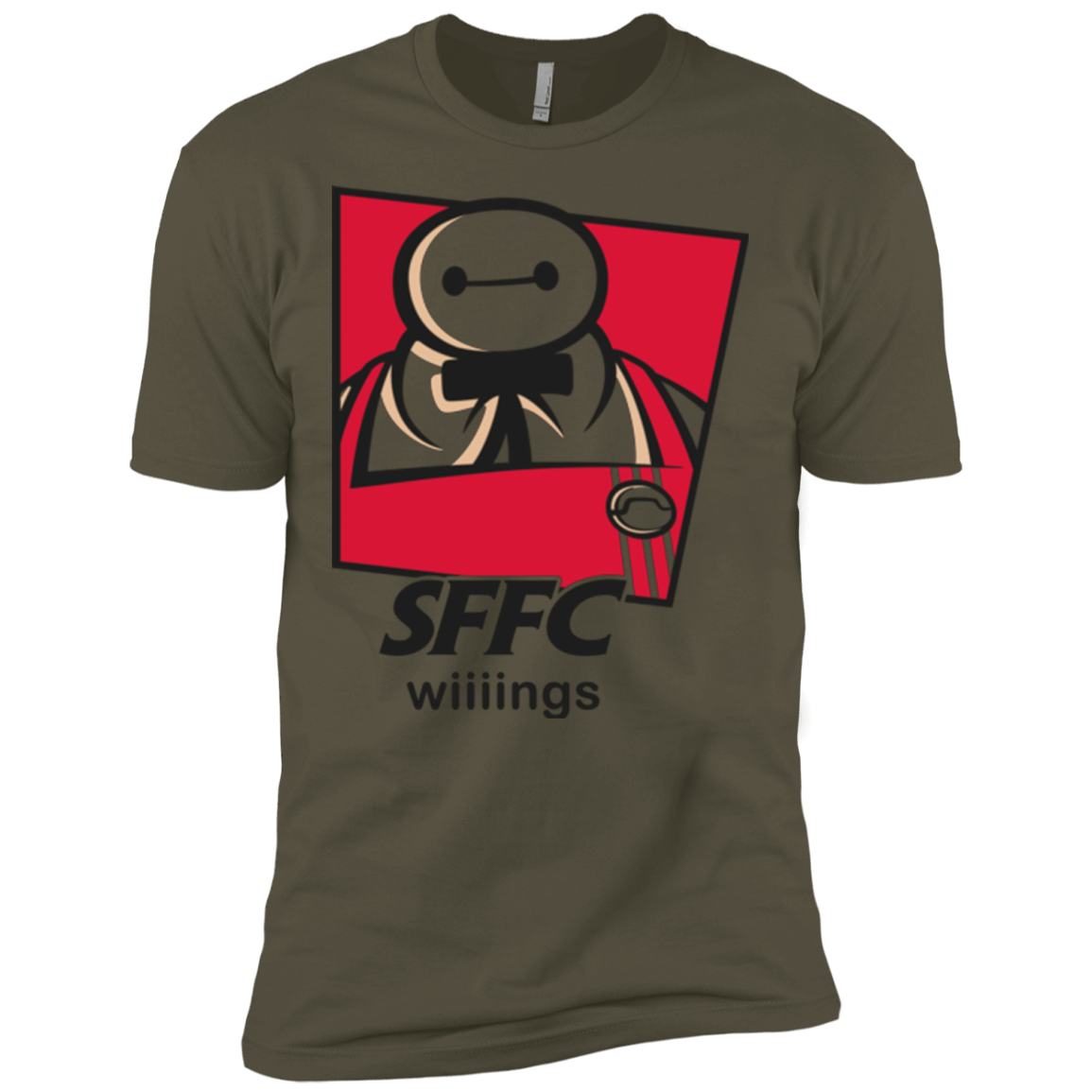 T-Shirts Military Green / X-Small San Fransokyo Fried Chicken Men's Premium T-Shirt