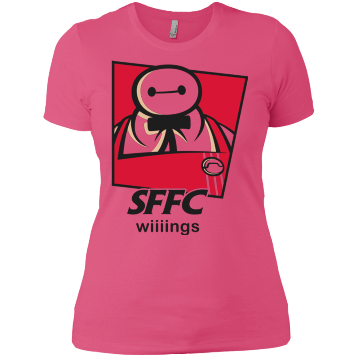 T-Shirts Hot Pink / X-Small San Fransokyo Fried Chicken Women's Premium T-Shirt