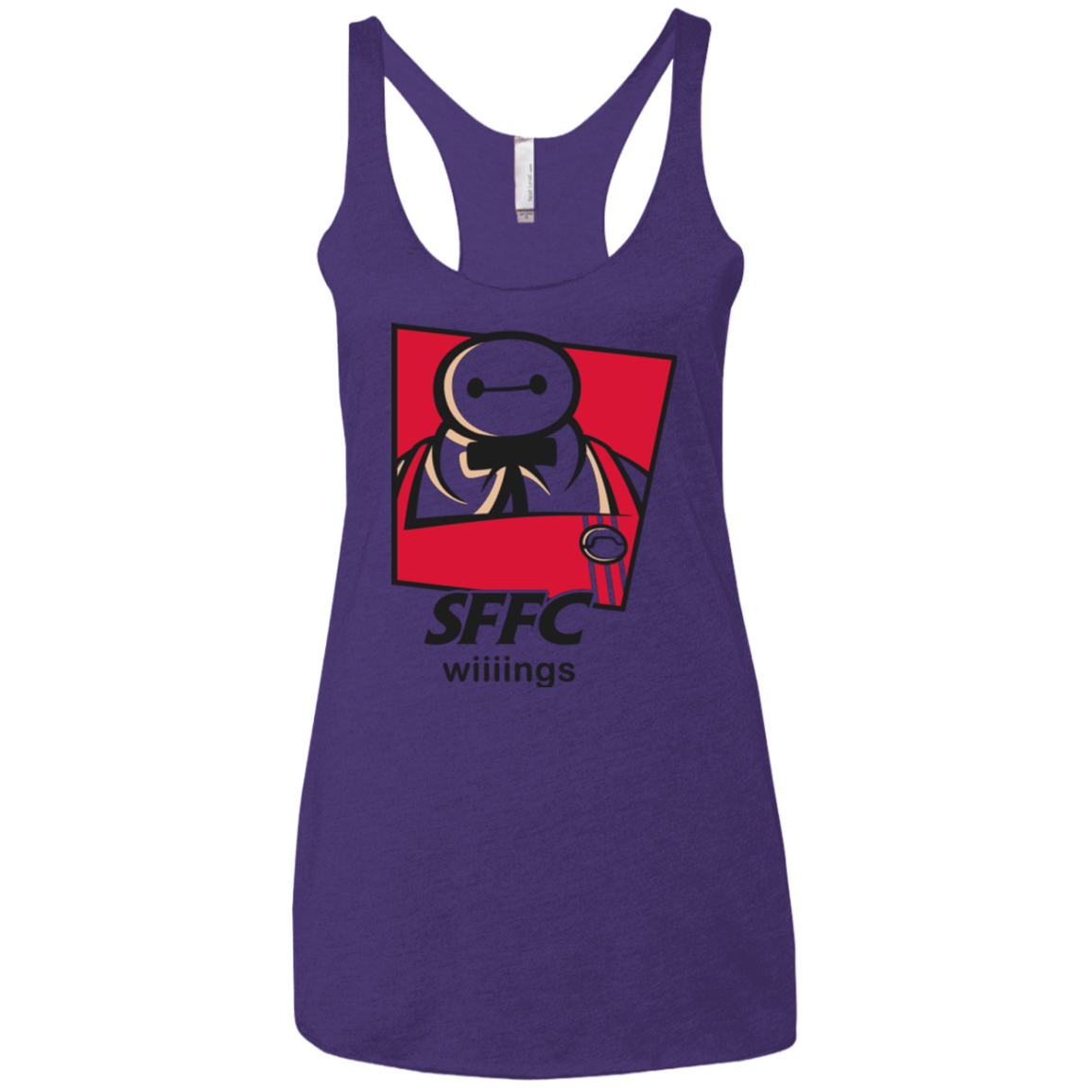 T-Shirts Purple / X-Small San Fransokyo Fried Chicken Women's Triblend Racerback Tank